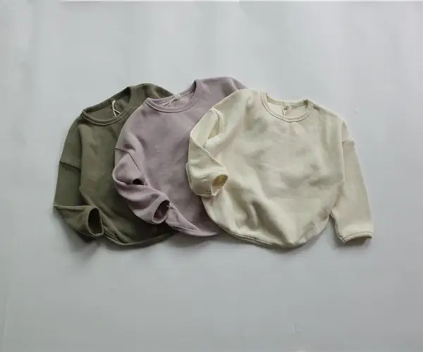 2026 Spring Boys Long Sleeve T-Shirt Olive Green Loose Fit — feature 4