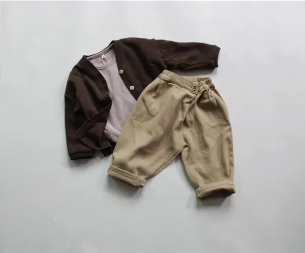 2026 Spring Boys Long Sleeve T-Shirt Olive Green Loose Fit — feature 5