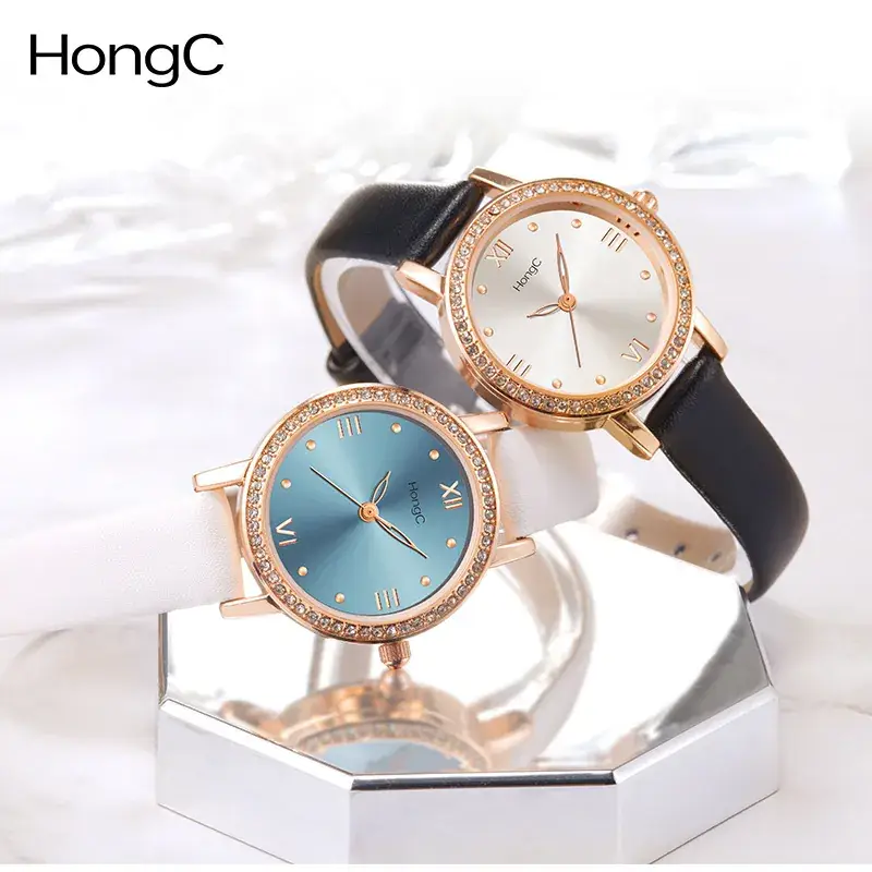Elegant Blue Gemstone Women's Quartz Watch - Image 6