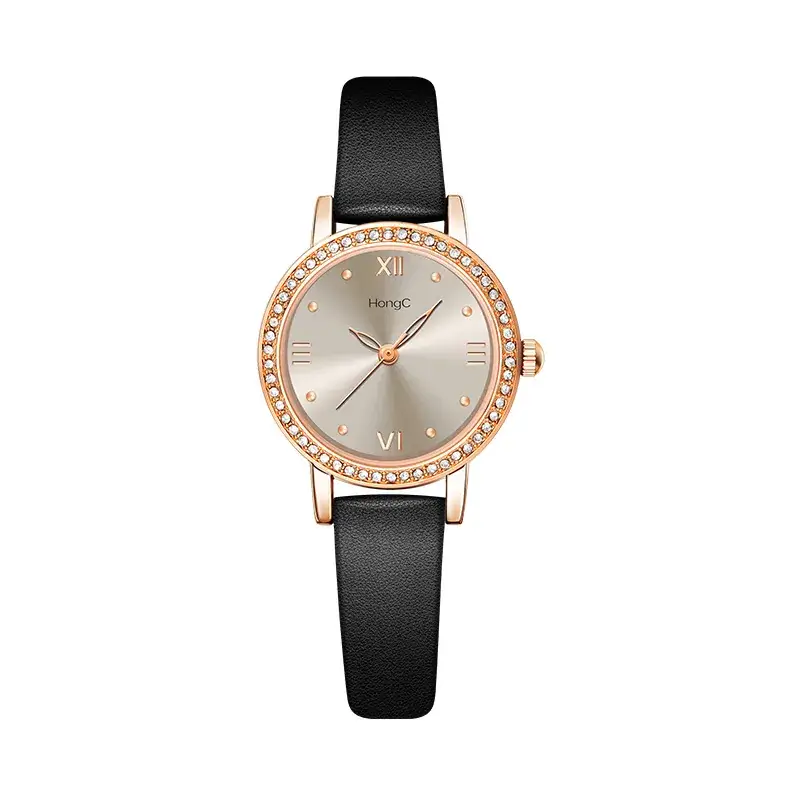 Elegant Blue Gemstone Women's Quartz Watch - Image 2