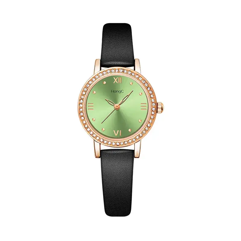Elegant Blue Gemstone Women's Quartz Watch - Image 4