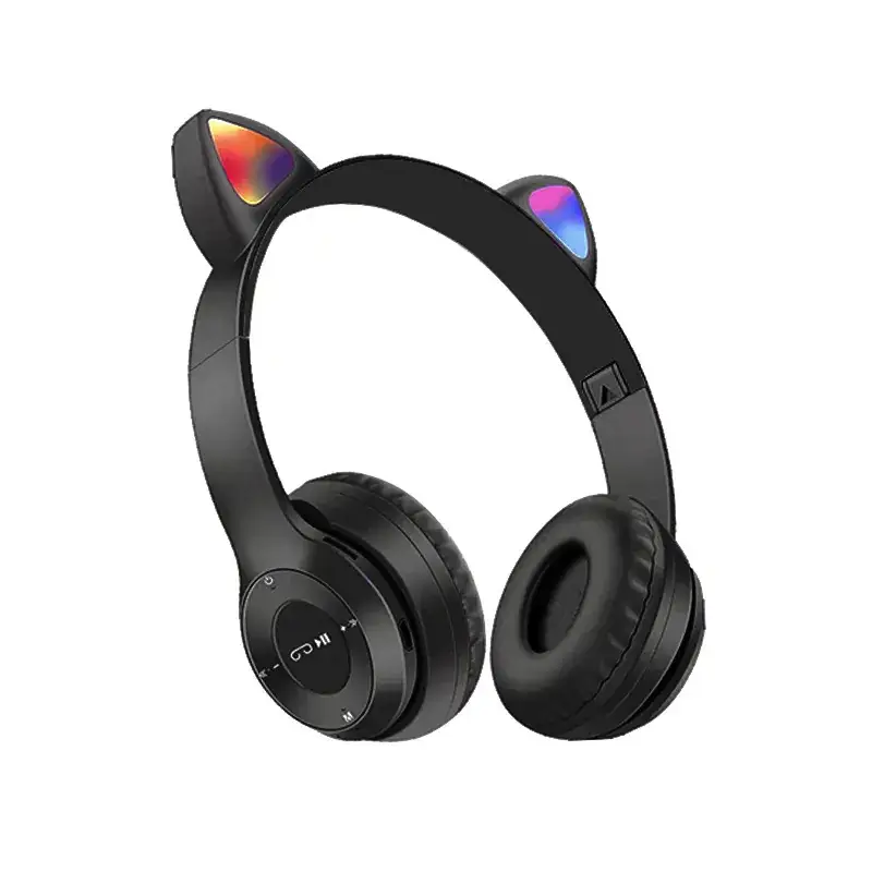 Pink Cat Ears Bluetooth Headset with Luminous Design - Image 11