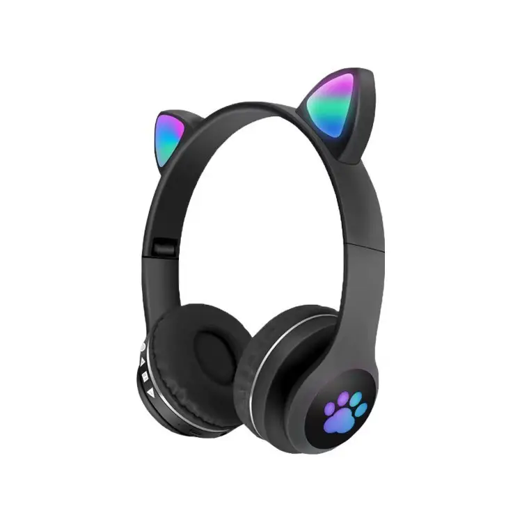 Pink Cat Ears Bluetooth Headset with Luminous Design — feature 8