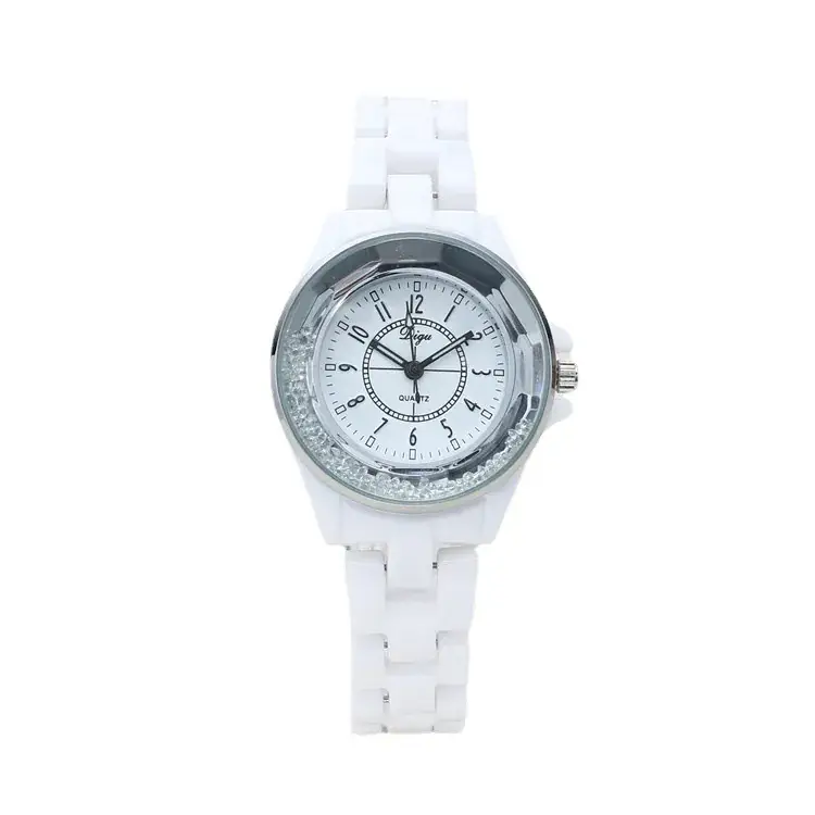 White Diamond Studded Women's Quartz Watch - Image 9