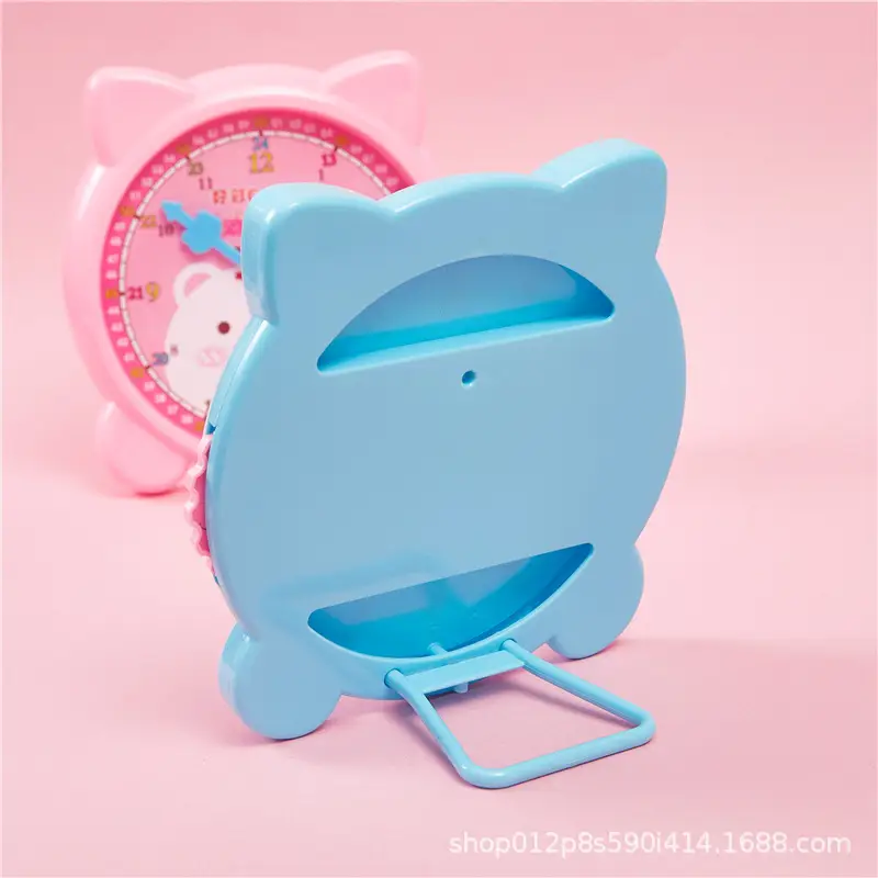 Kids Cat Design Educational Clock with 3 Needles - Image 9