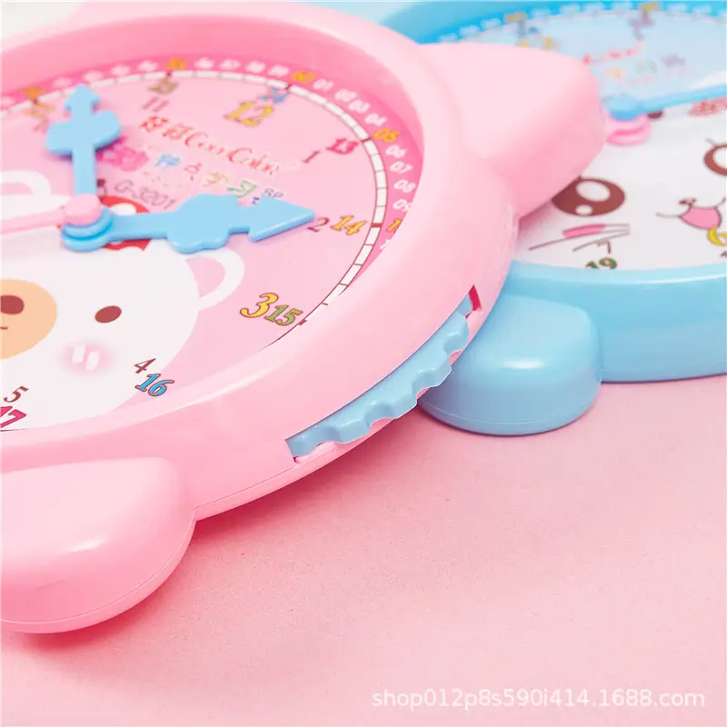Kids Cat Design Educational Clock with 3 Needles - Image 10