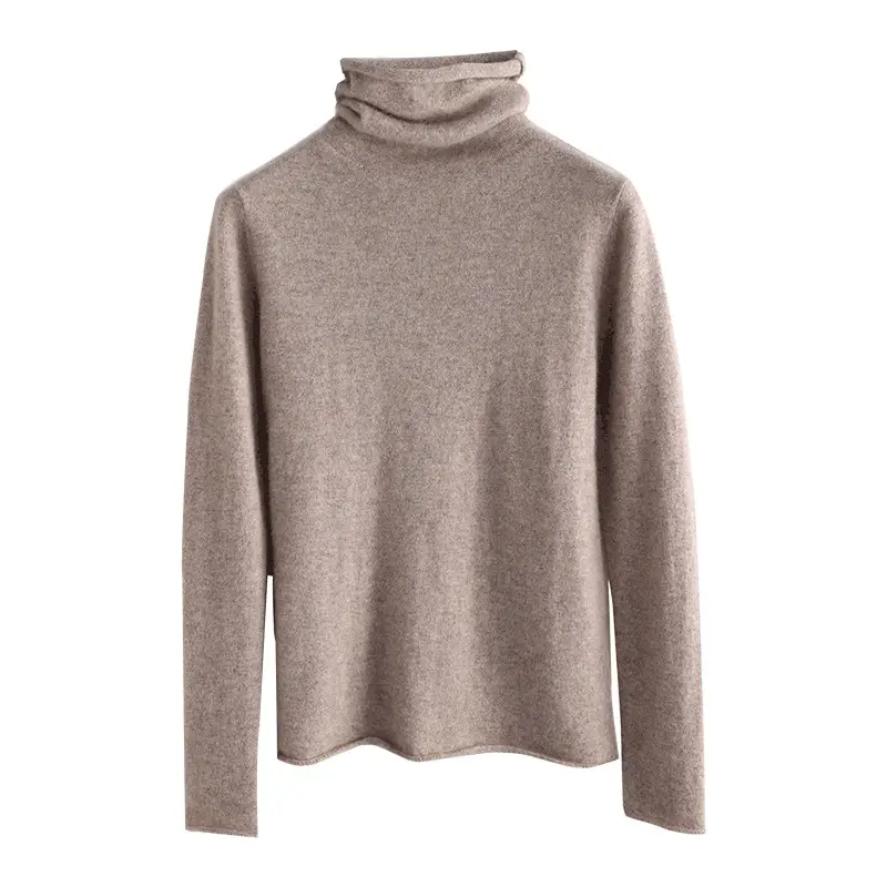 Women Wool Piled Collar Sweater Green Long Sleeve - Image 20
