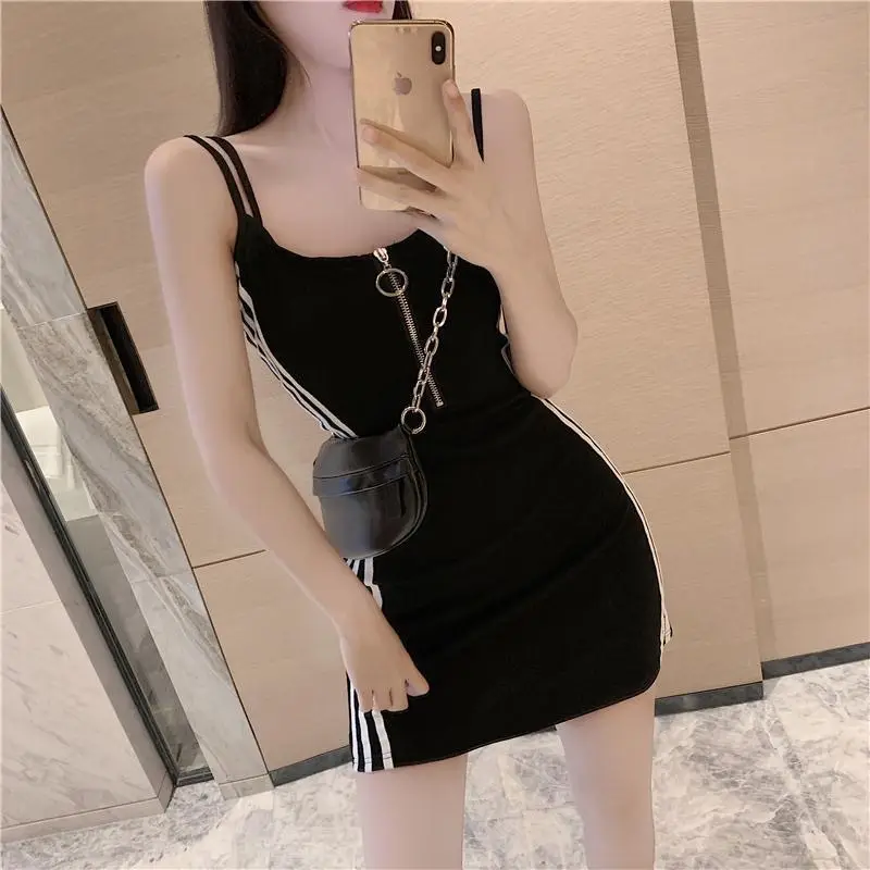 Women's Black Long Sleeve Zip Suit with 3 Stripes — feature 16