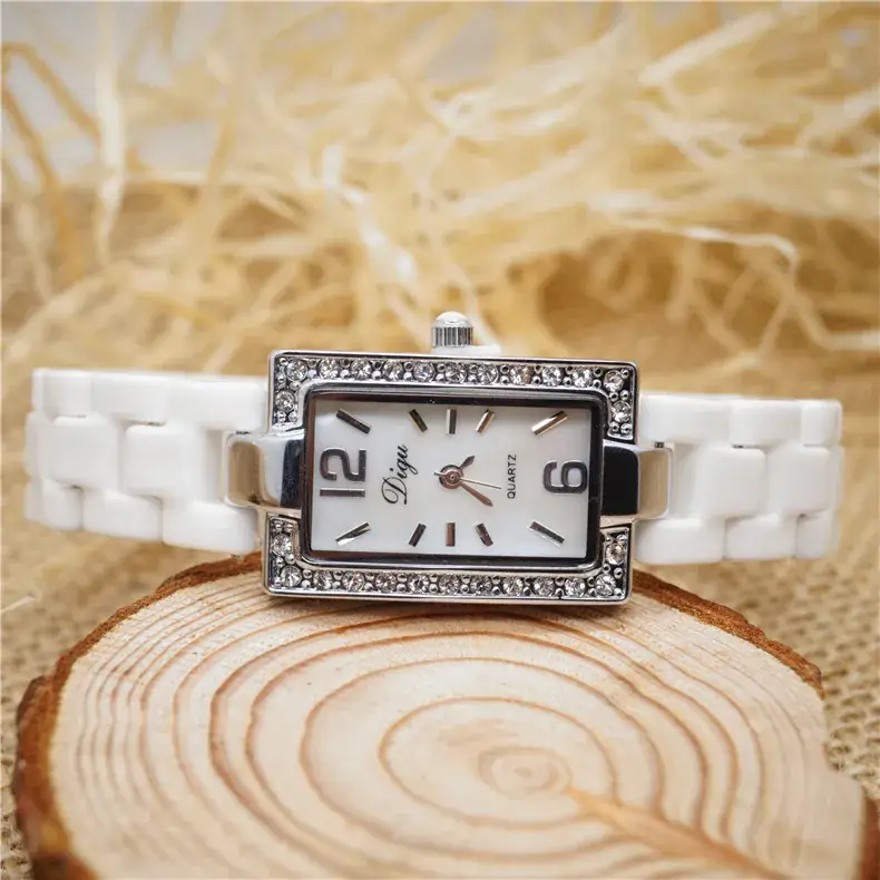 Women Korean Style White Diamond Watch Quartz - Image 6