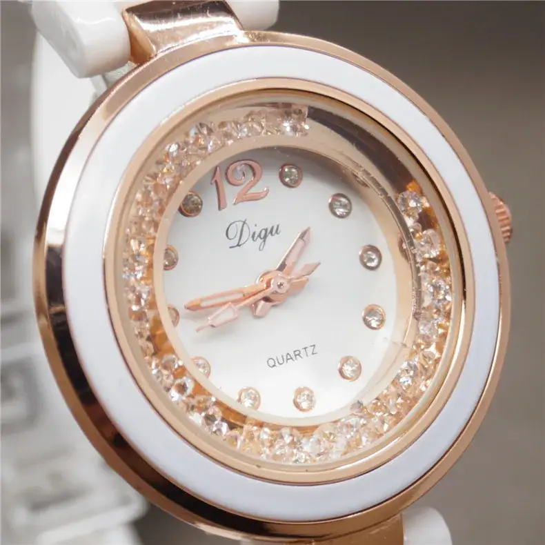 Women Korean Style White Diamond Watch Quartz - Image 8