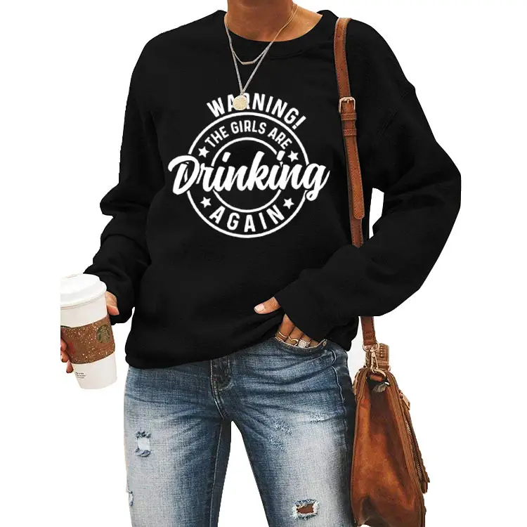 WARNING! Drinking Again Printed T-Shirt for Men