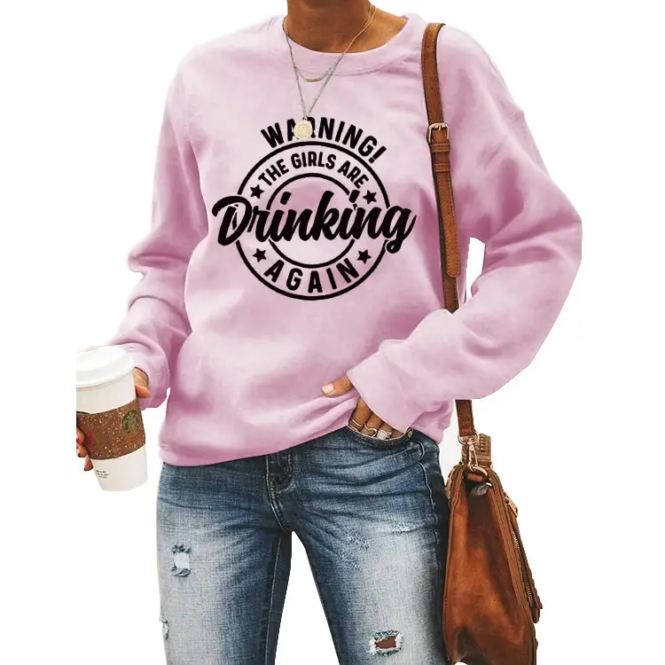 WARNING! Drinking Again Printed T-Shirt for Men