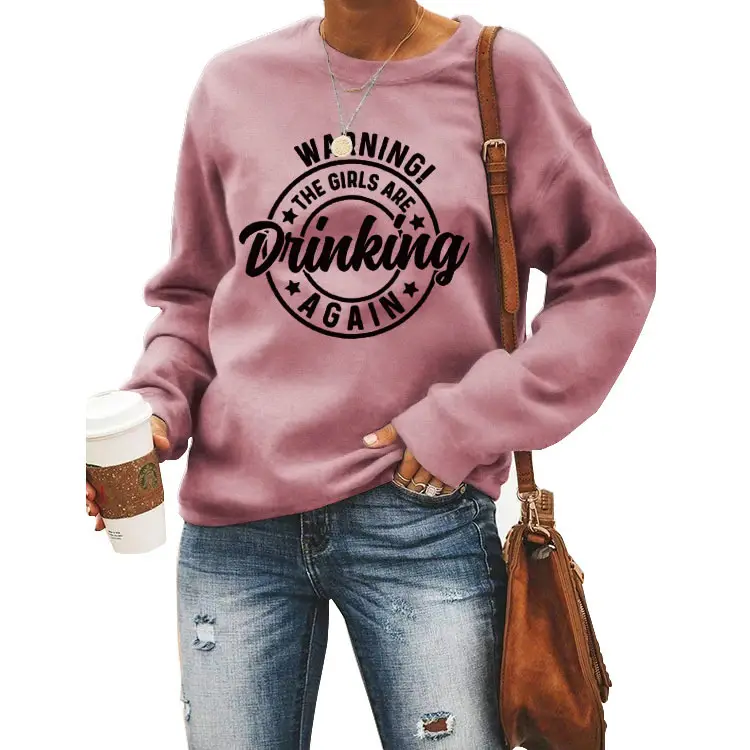 WARNING! Drinking Again Printed T-Shirt for Men