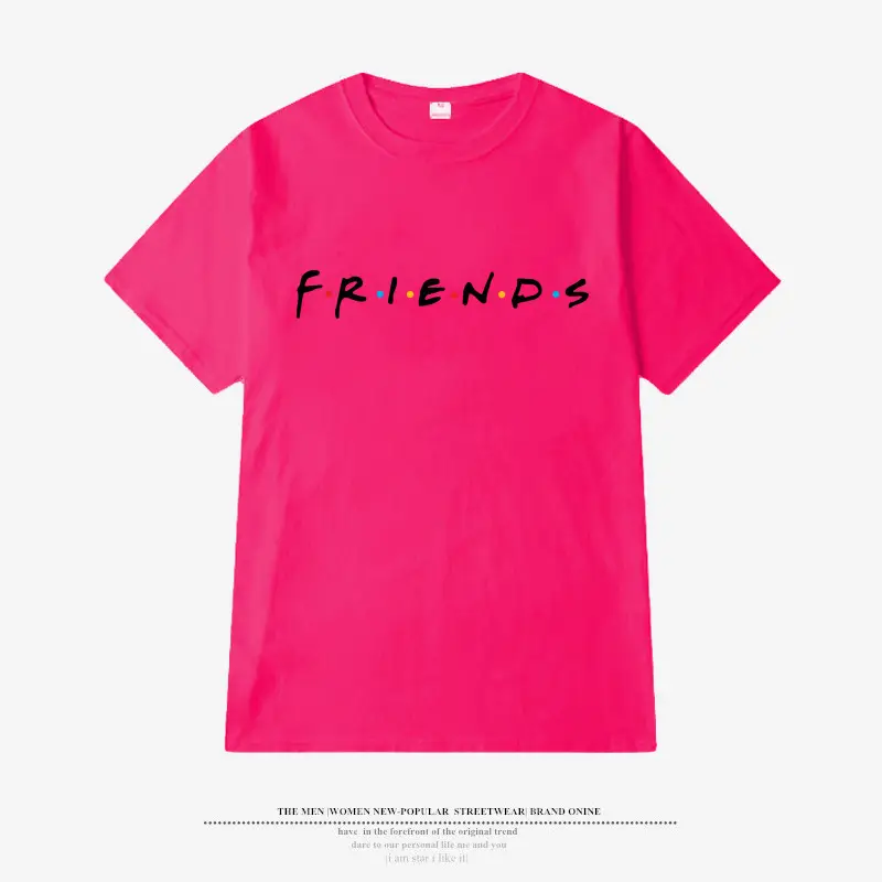 2024 Friends Printed Short Sleeve T-Shirt Blue