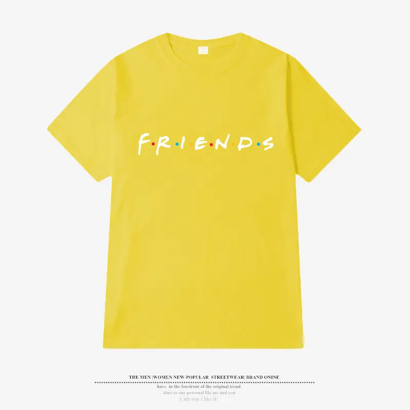 2024 Friends Printed Short Sleeve T-Shirt Blue