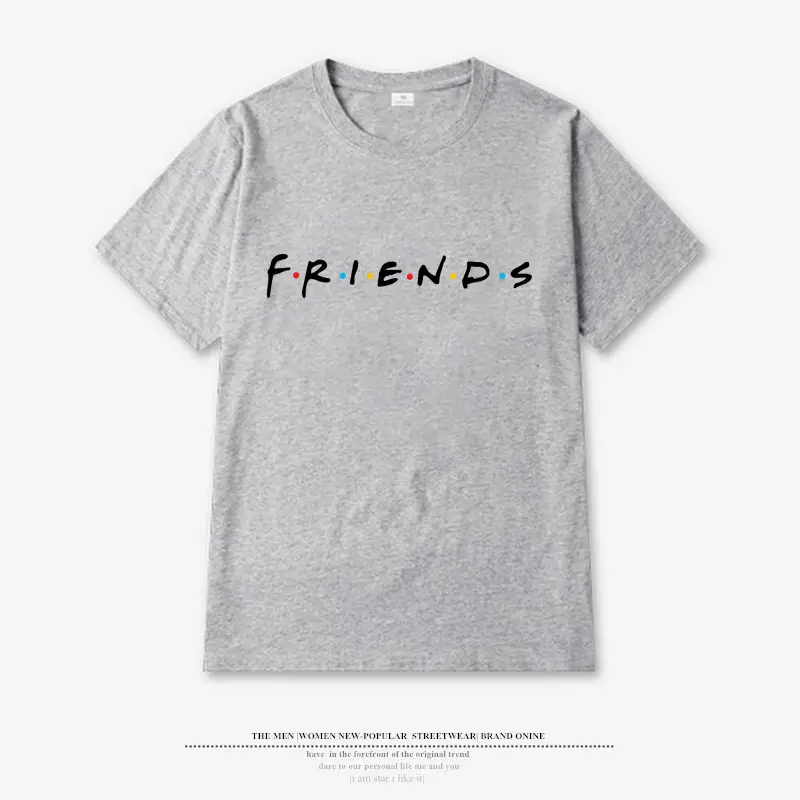 2024 Friends Printed Short Sleeve T-Shirt Blue