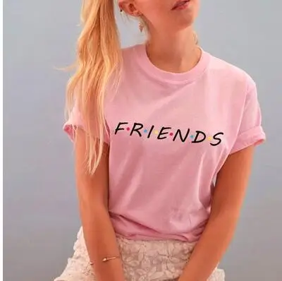 2024 Friends Printed Short Sleeve T-Shirt Blue