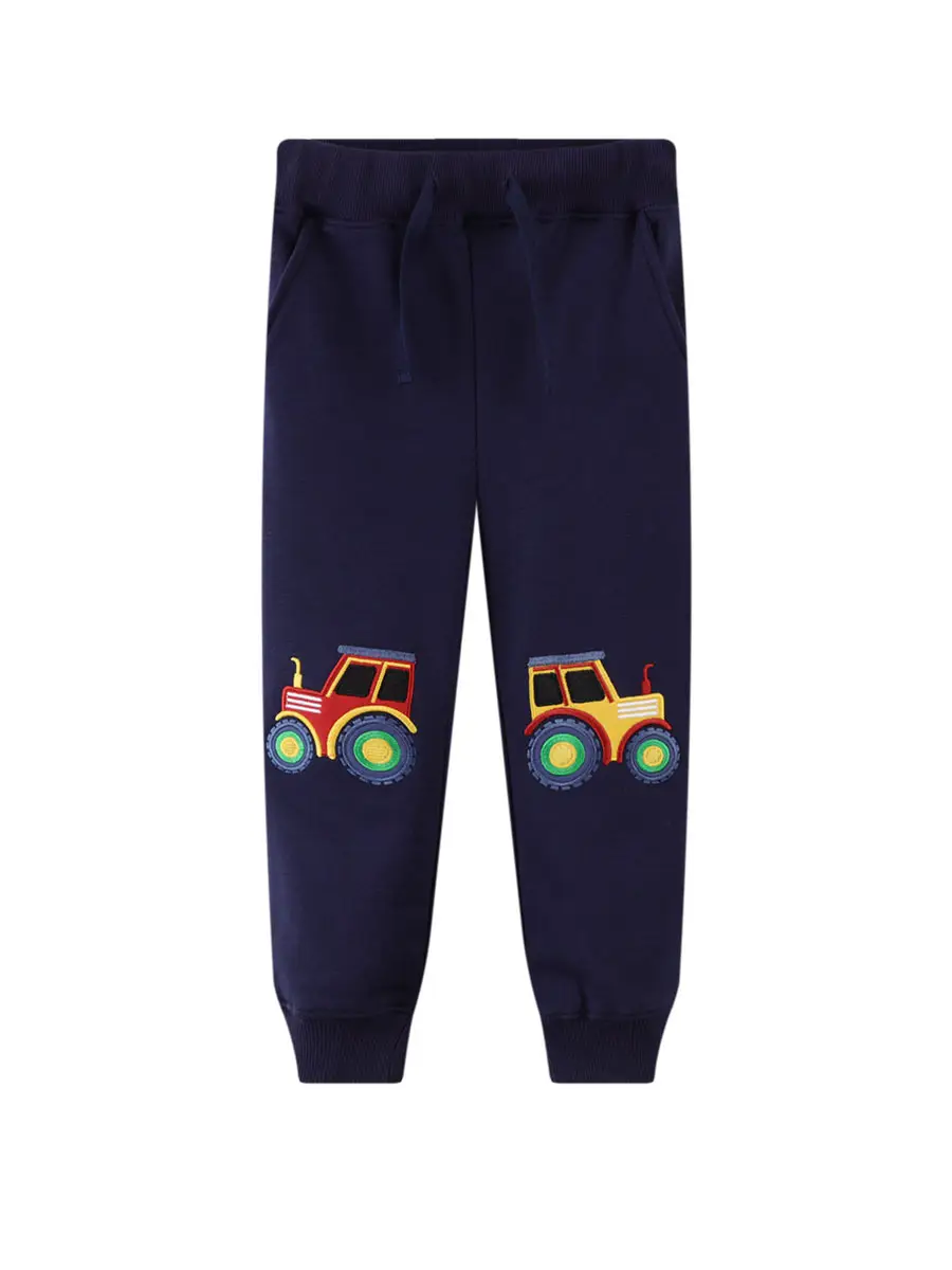 2025 Boys Sweatshirt Pants Navy Blue Cartoon Design - Image 6