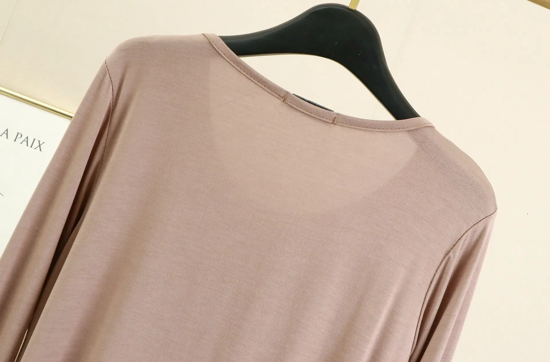 Women's White Long Sleeve T-Shirt Slim Fit Spring Autumn — feature 13