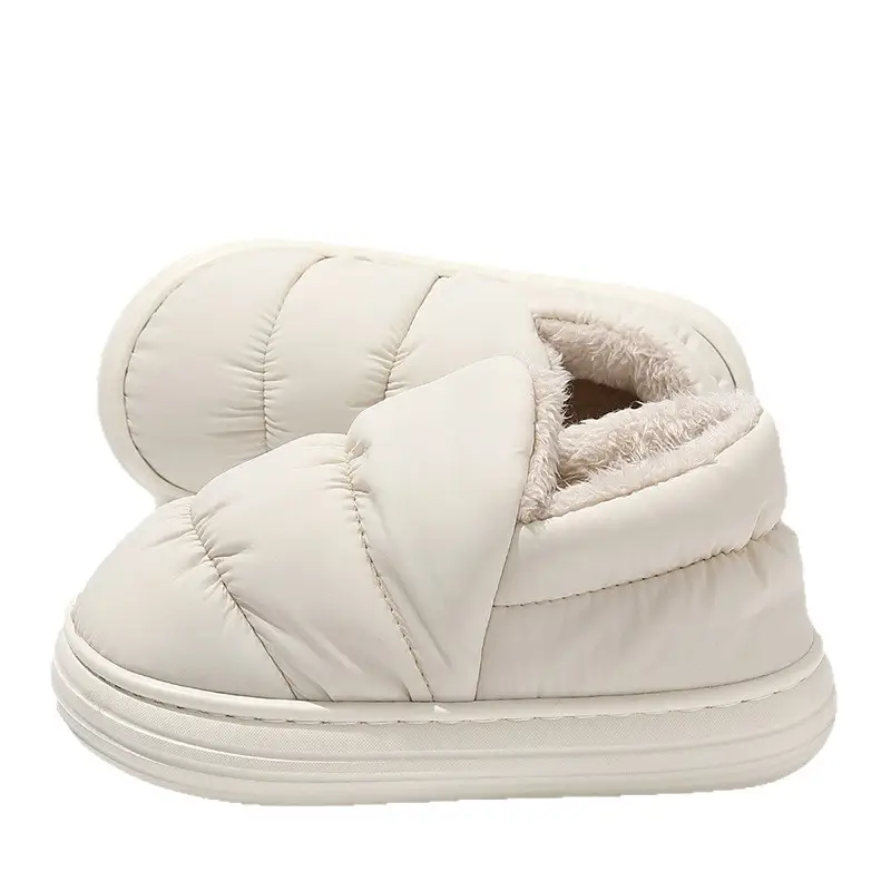 Women's Closed-Toe Cotton Slippers for Autumn and Winter, Warm Cotton Slippers for Couples, Indoor Home Use, down Cotton Shoes for Men, Winter Wholesale - Image 16