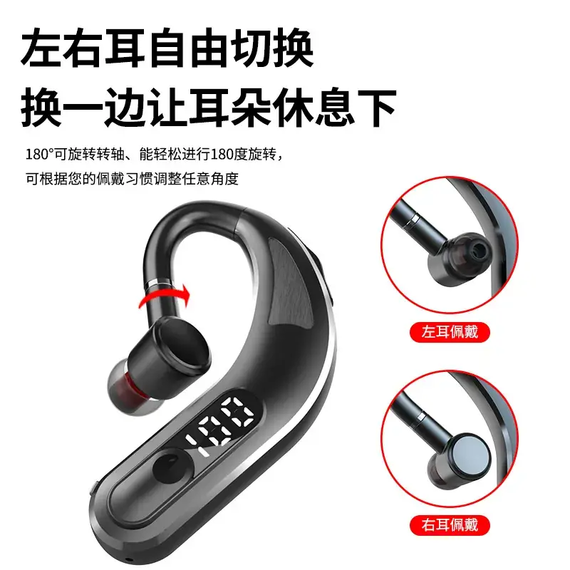 Blue Bluetooth Headset with Power Display & Voice Call - Image 9