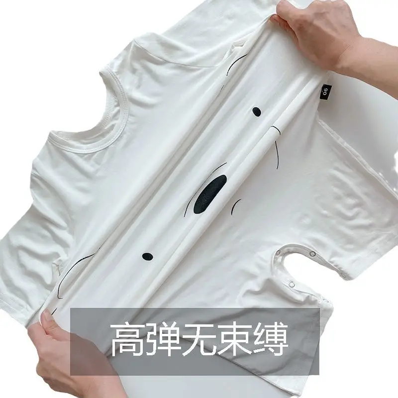 Yellow Cartoon Face Infant Jumpsuit Spring Summer Boys Girls - Image 12