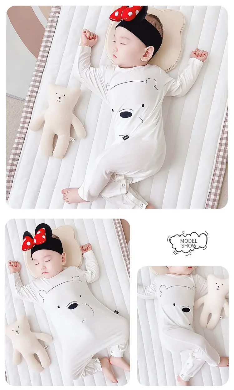 Yellow Cartoon Face Infant Jumpsuit Spring Summer Boys Girls — feature 10