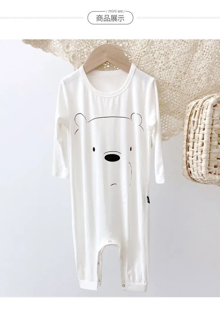 Yellow Cartoon Face Infant Jumpsuit Spring Summer Boys Girls — feature 12