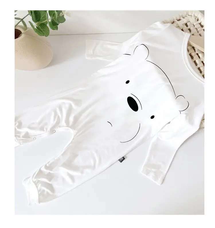 Yellow Cartoon Face Infant Jumpsuit Spring Summer Boys Girls — feature 13