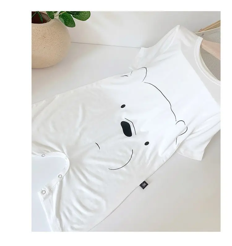 Yellow Cartoon Face Infant Jumpsuit Spring Summer Boys Girls — feature 17