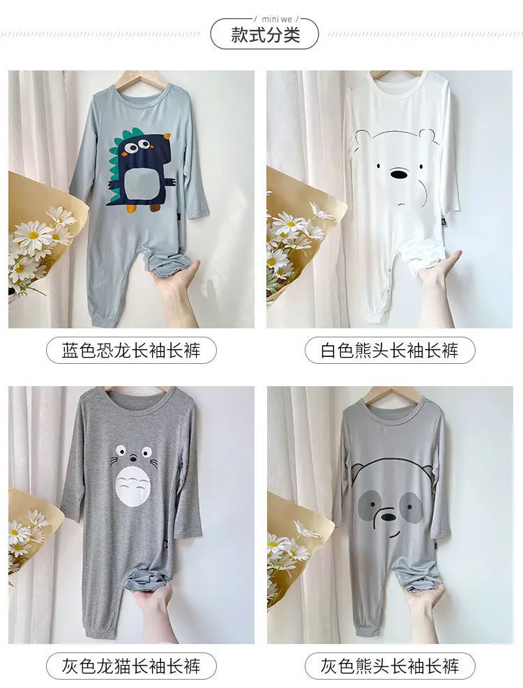 Yellow Cartoon Face Infant Jumpsuit Spring Summer Boys Girls — feature 8