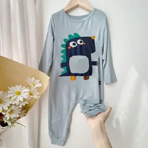 Yellow Cartoon Face Infant Jumpsuit Spring Summer Boys Girls - Image 7