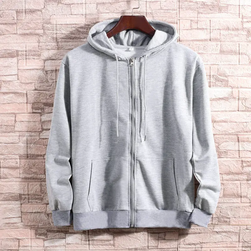 Women Full Zip Hoodie Plus Size Grey - Image 9