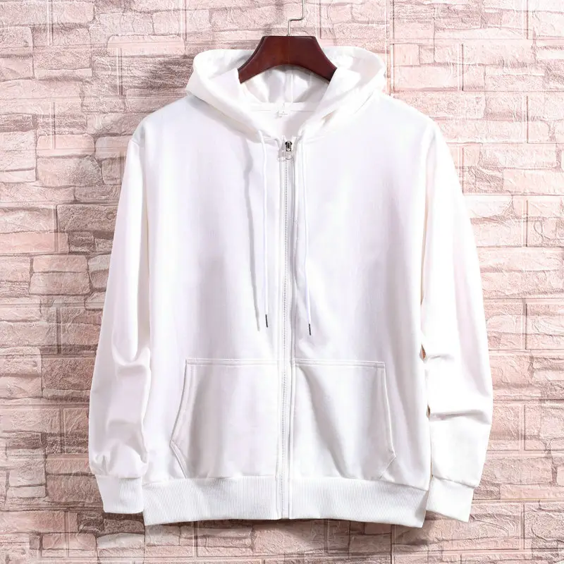 Women Full Zip Hoodie Plus Size Grey - Image 10
