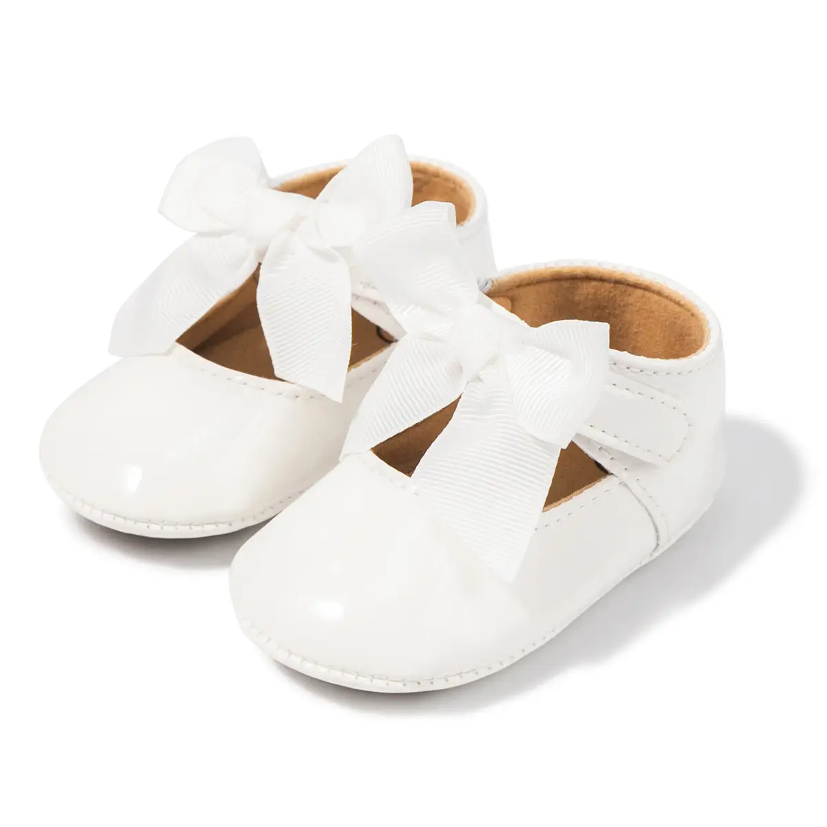 Gold Bow Toddler Shoes Anti-Slip Soft Sole