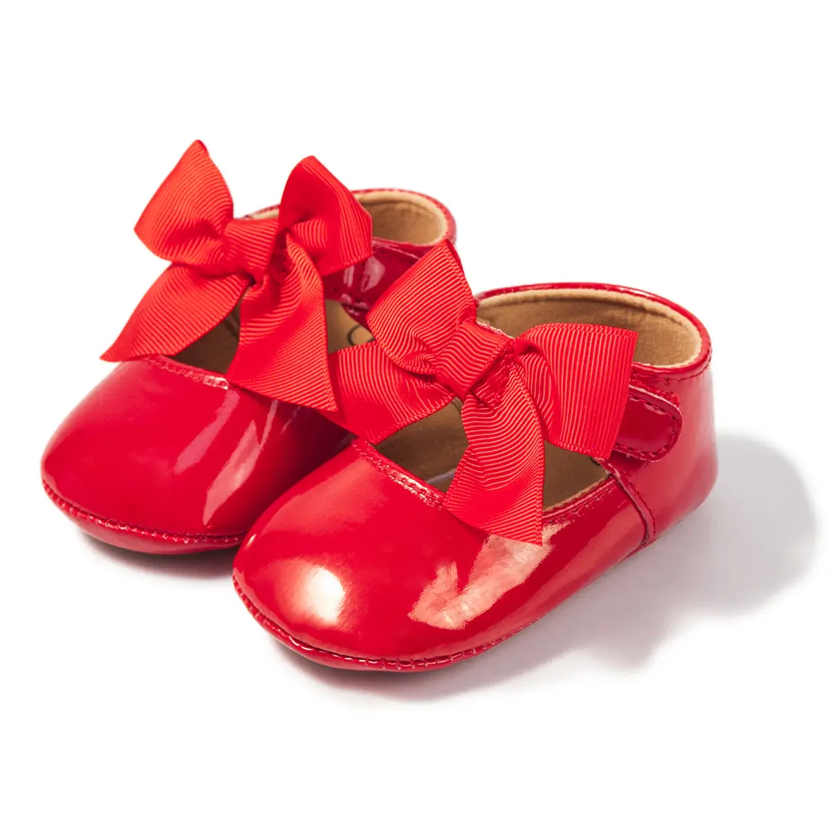 Gold Bow Toddler Shoes Anti-Slip Soft Sole
