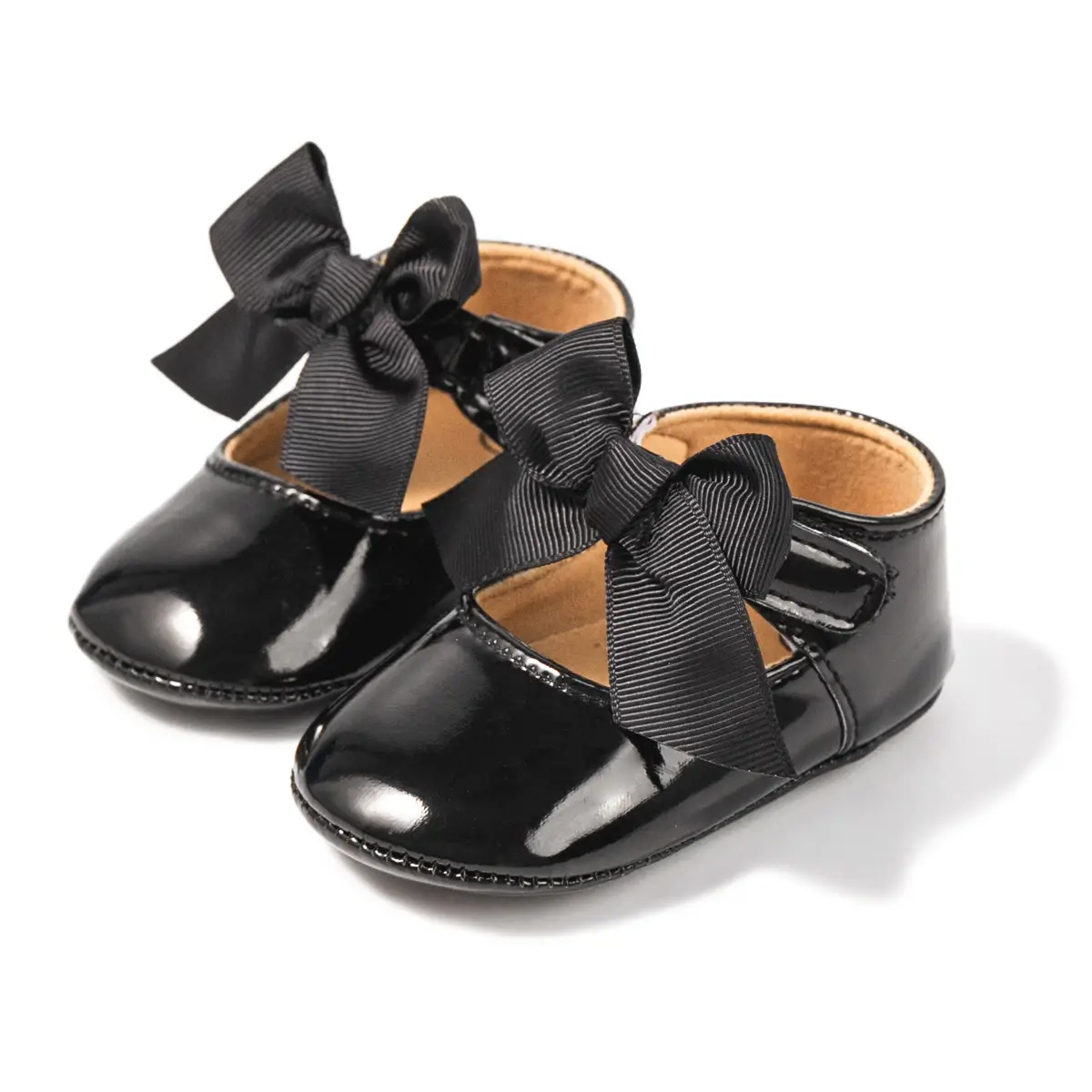 Gold Bow Toddler Shoes Anti-Slip Soft Sole