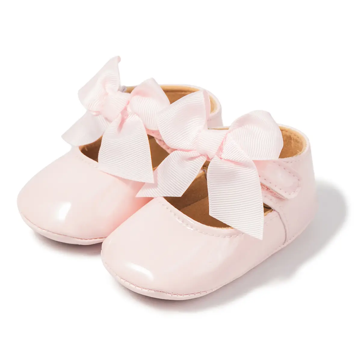 Gold Bow Toddler Shoes Anti-Slip Soft Sole