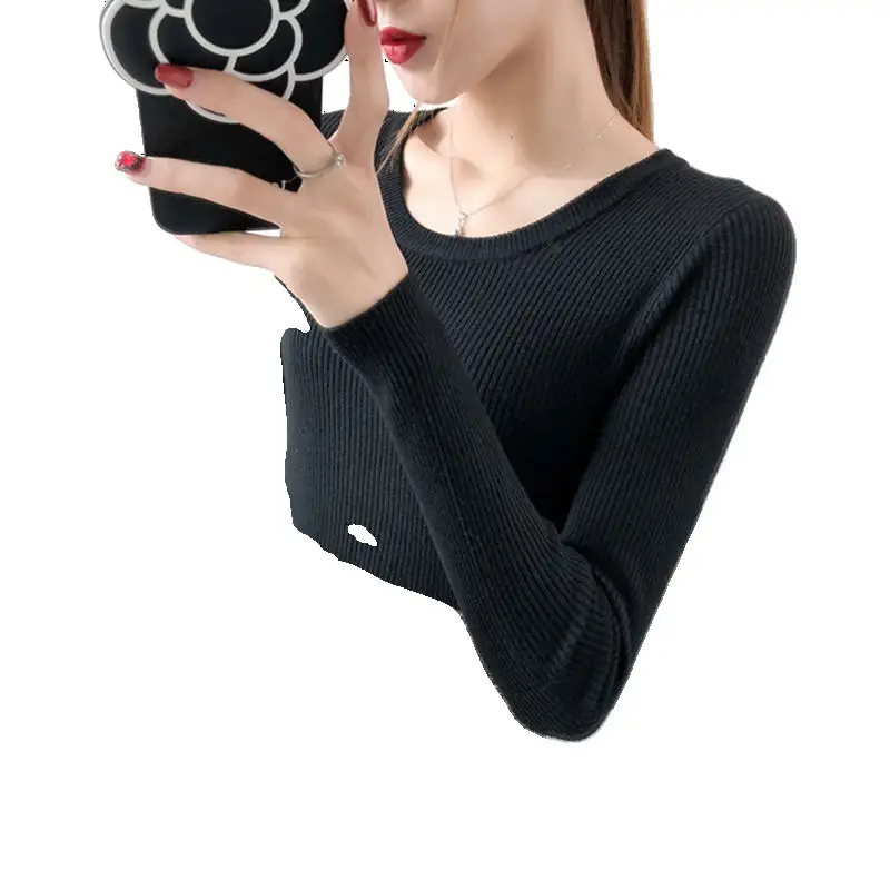 Women Green Knitted Short Neck Shirt Spring Autumn - Image 15