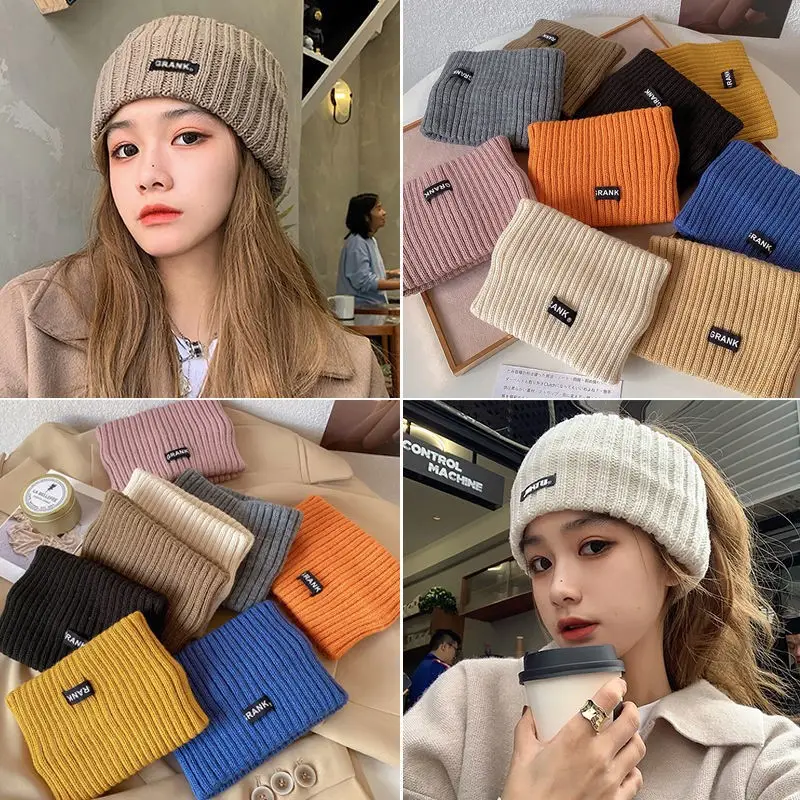 Yang Chaoyue Wool Knitted Hair Band Solid Color - Image 12