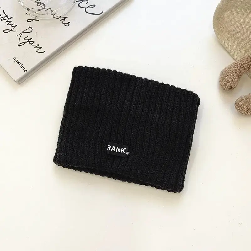 Yang Chaoyue Wool Knitted Hair Band Solid Color - Image 2
