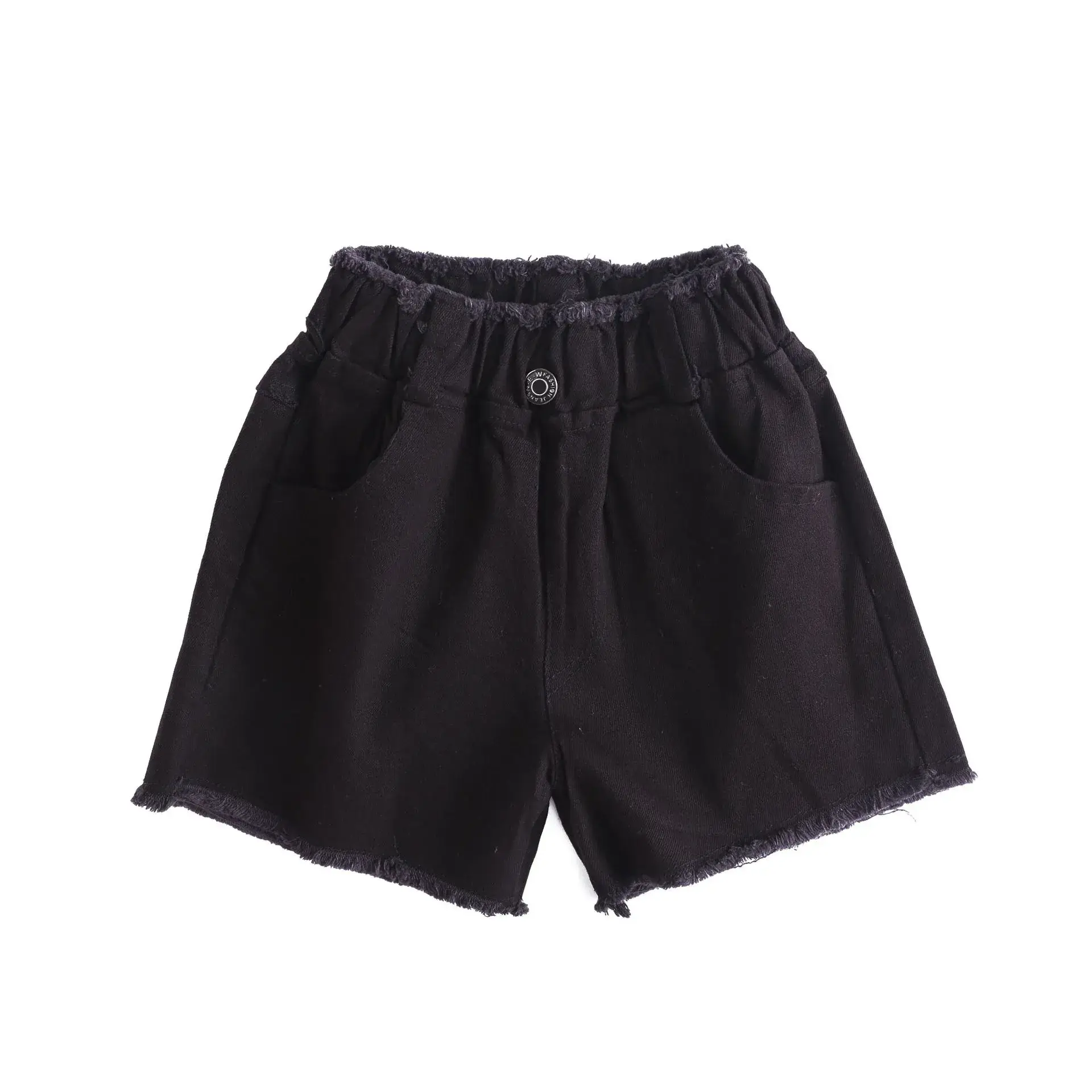 Boys Hip-hop Costume Black Jacket Shorts Set - Image 3