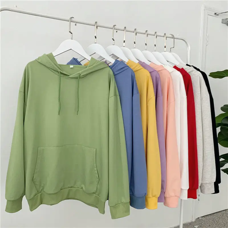 Women's Velvet Hooded Sweatshirt Autumn Winter Long Sleeve - Image 11