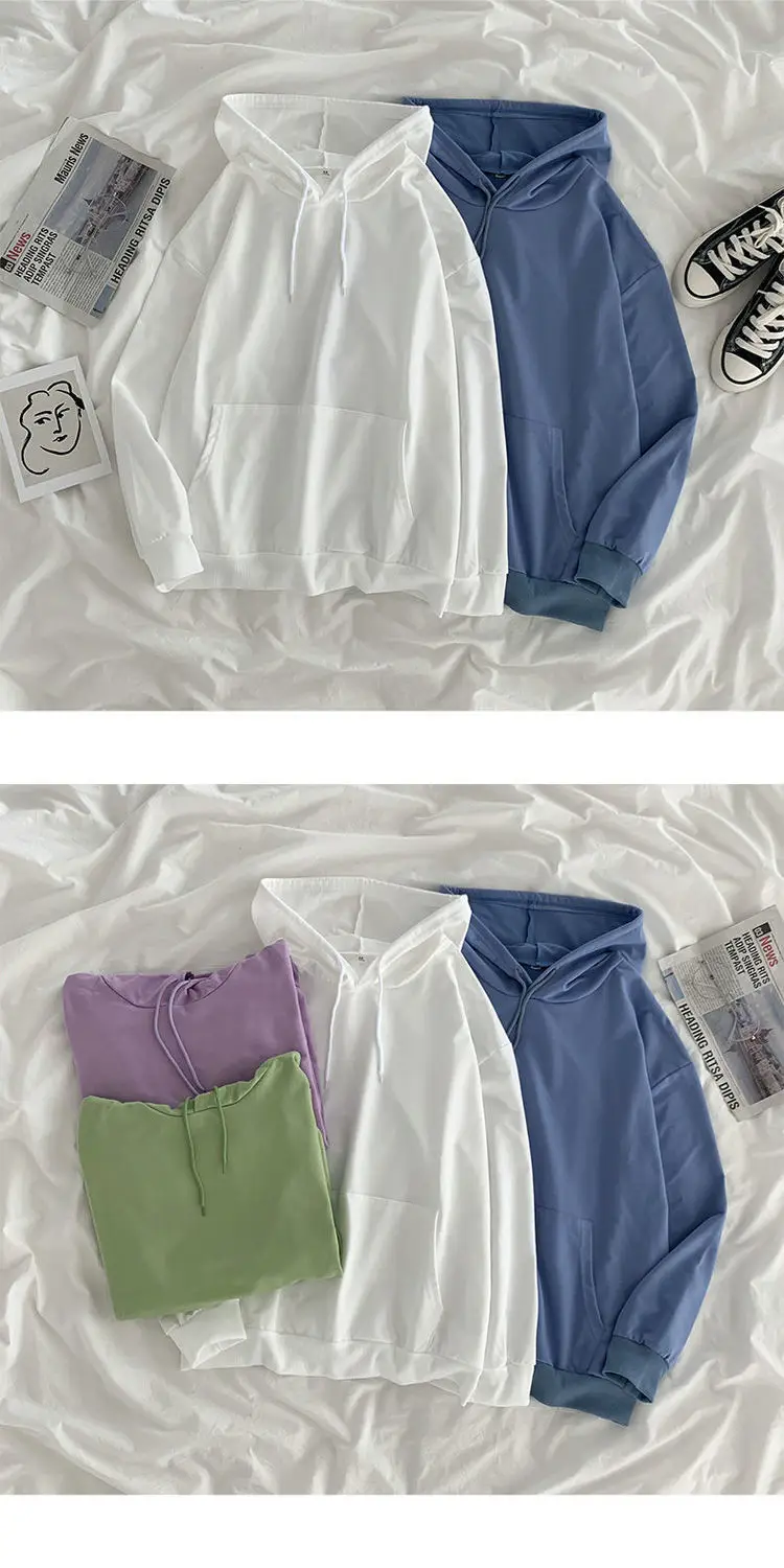 Women's Velvet Hooded Sweatshirt Autumn Winter Long Sleeve — feature 12