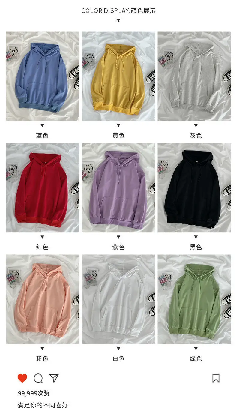 Women's Velvet Hooded Sweatshirt Autumn Winter Long Sleeve — feature 3