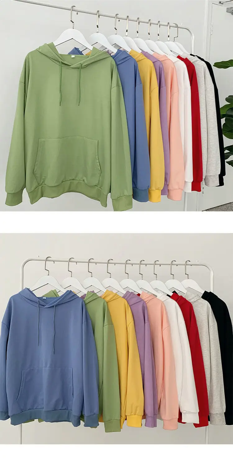 Women's Velvet Hooded Sweatshirt Autumn Winter Long Sleeve — feature 6