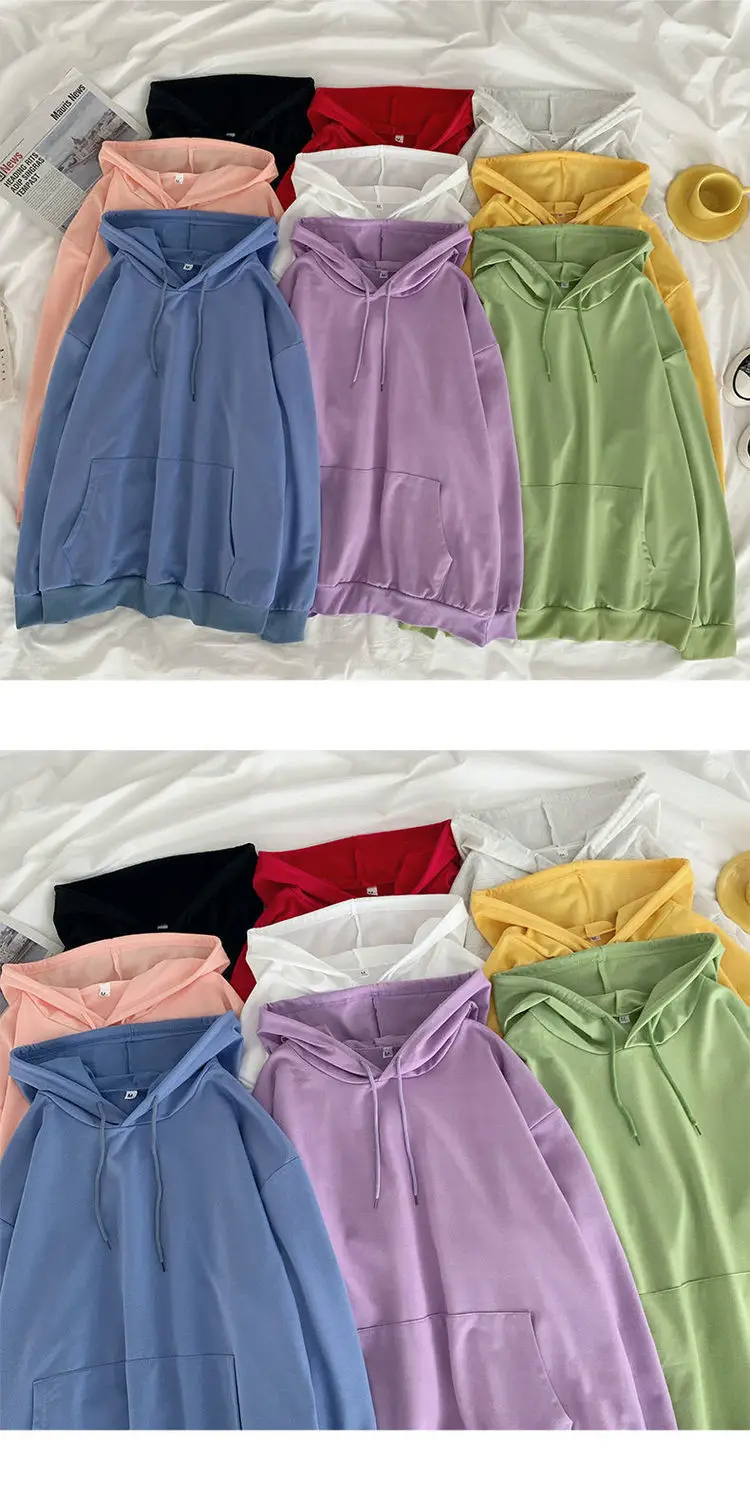 Women's Velvet Hooded Sweatshirt Autumn Winter Long Sleeve — feature 8