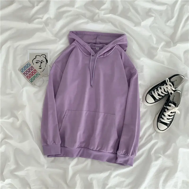 Women's Velvet Hooded Sweatshirt Autumn Winter Long Sleeve - Image 5