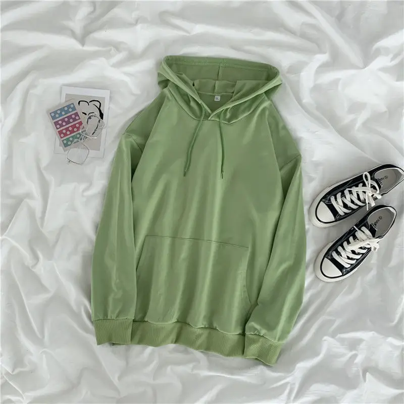 Women's Velvet Hooded Sweatshirt Autumn Winter Long Sleeve - Image 6