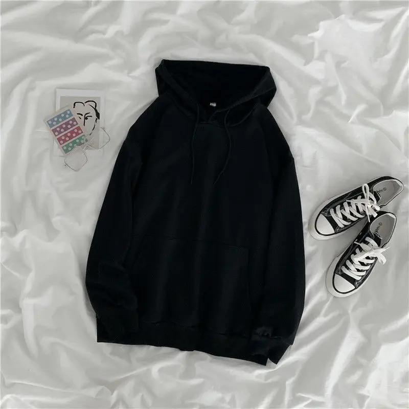 Women's Velvet Hooded Sweatshirt Autumn Winter Long Sleeve - Image 7